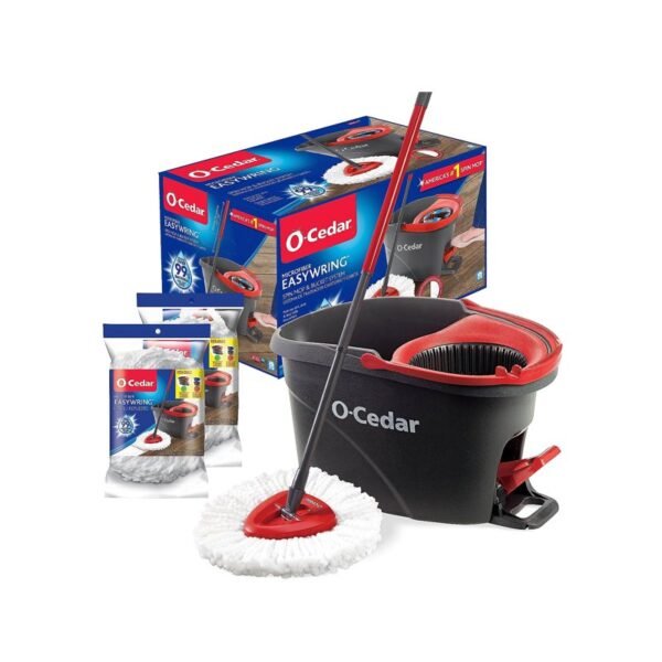 O-Cedar EasyWring Microfiber Spin Mop & Bucket Floor Cleaning System