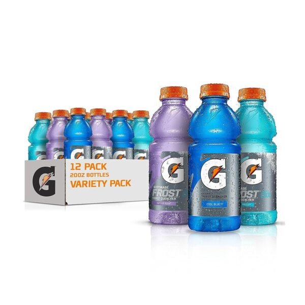 Gatorade Original Thirst Quencher 3-Flavor Frost Variety Pack, 20 Fl Ounce – Pack of 12