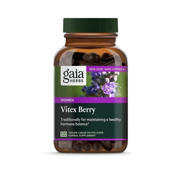 Gaia Herbs Vitex Berry (Chaste Tree) – Supports Hormone Balance & Fertility for Women